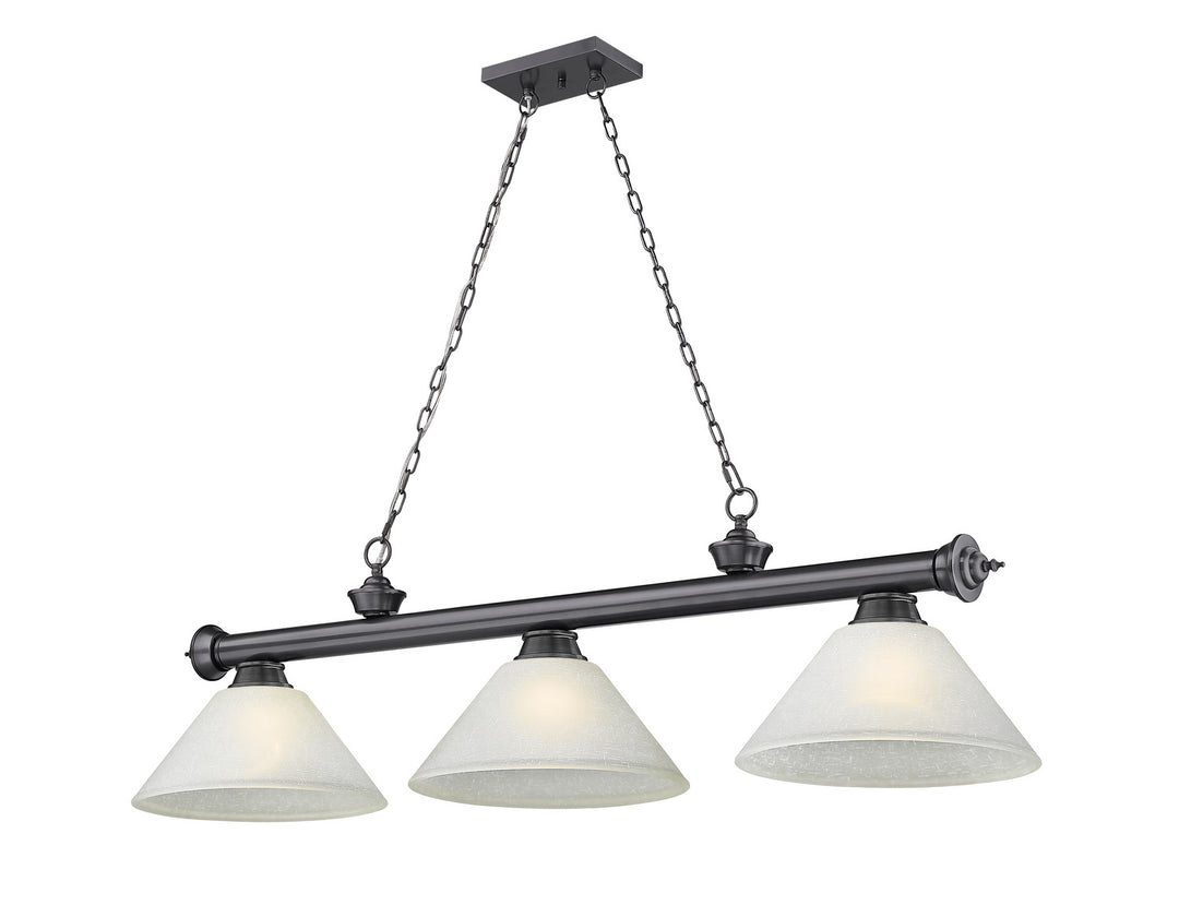 Z-Lite Canada - 2306-3BP-AWL14 - Three Light Billiard - Cordon - Bronze Plate