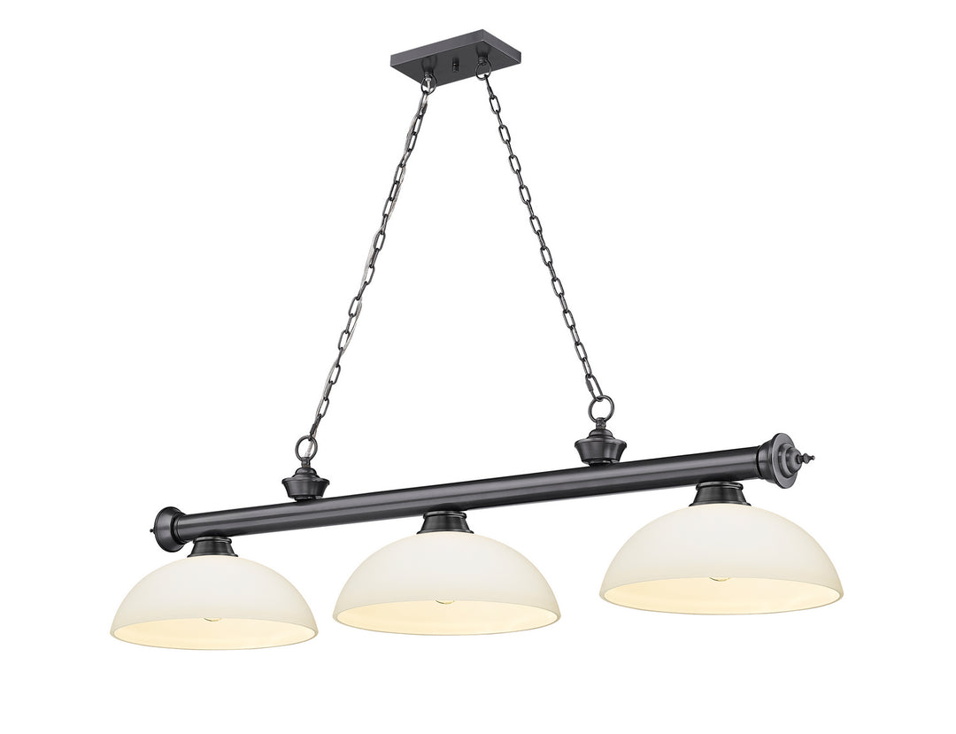 Z-Lite Canada - 2306-3BP-DMO14 - Three Light Billiard - Cordon - Bronze Plate