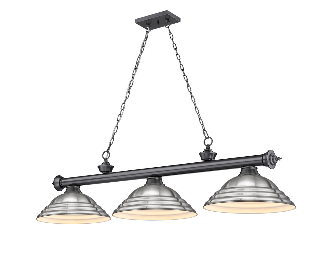 Z-Lite Canada - 2306-3BP-SBN - Three Light Billiard - Cordon - Bronze Plate