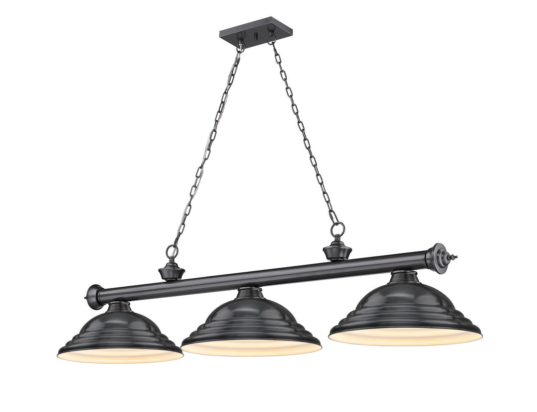 Z-Lite Canada - 2306-3BP-SBP - Three Light Billiard - Cordon - Bronze Plate