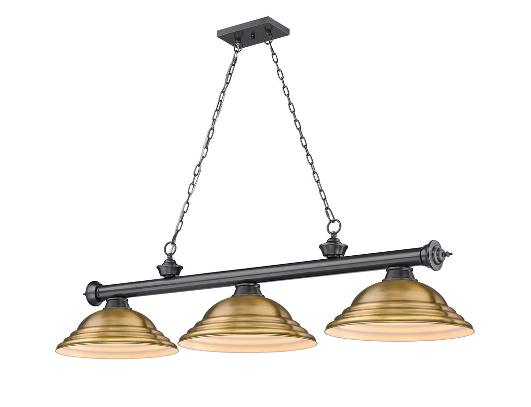 Z-Lite Canada - 2306-3BP-SRB - Three Light Billiard - Cordon - Bronze Plate