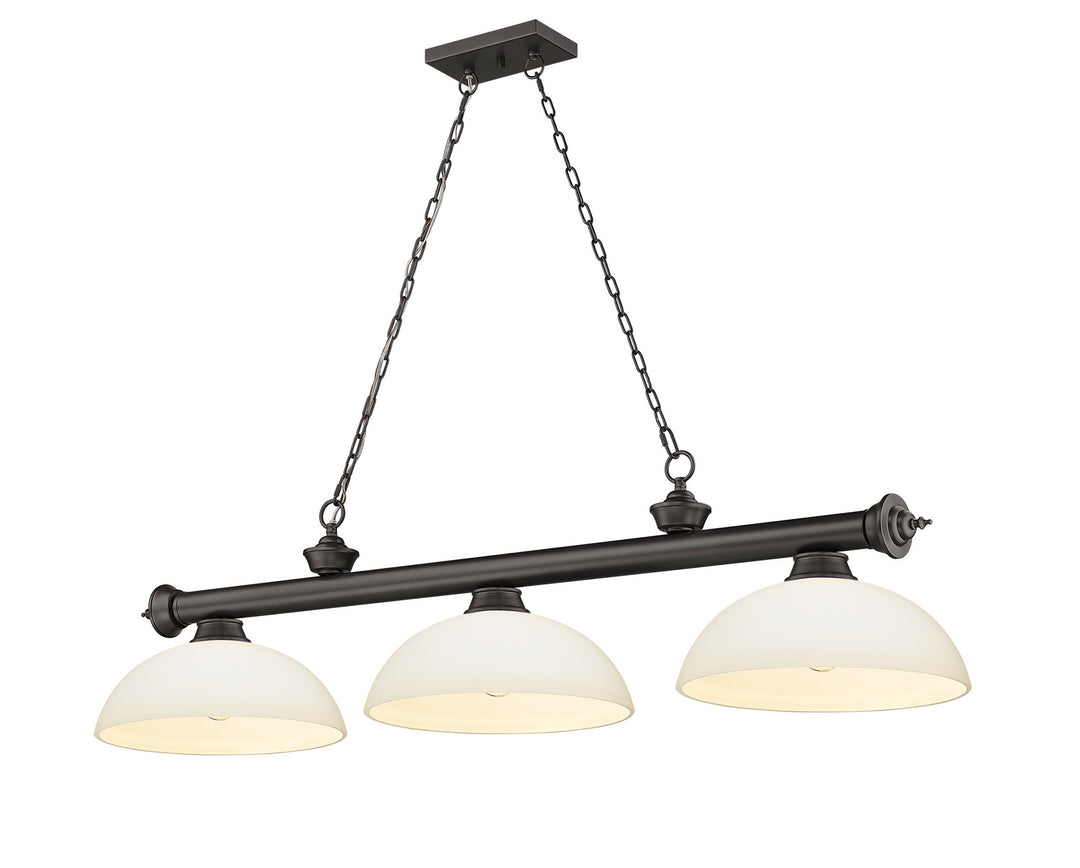 Z-Lite Canada - 2306-3BRZ-DMO14 - Three Light Billiard - Cordon - Bronze