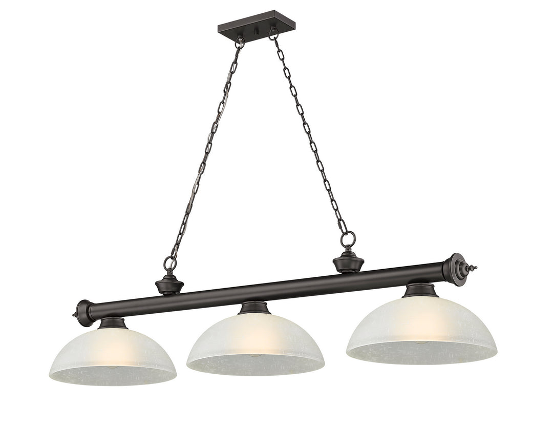 Z-Lite Canada - 2306-3BRZ-DWL14 - Three Light Billiard - Cordon - Bronze
