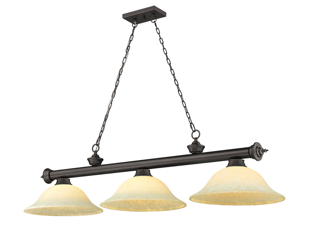 Z-Lite Canada - 2306-3BRZ-GM16 - Three Light Billiard - Cordon - Bronze