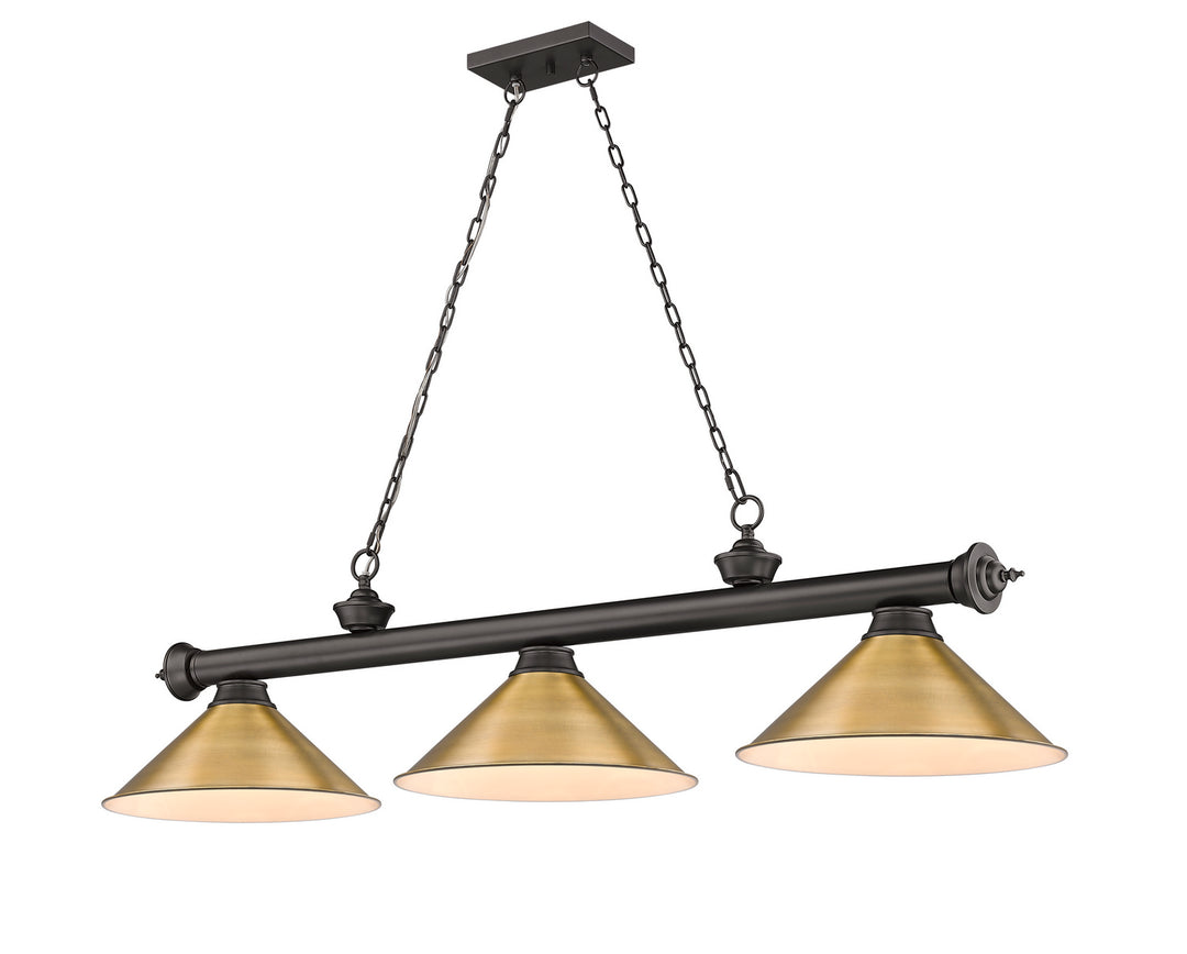 Z-Lite Canada - 2306-3BRZ-RB15 - Three Light Billiard - Cordon - Bronze