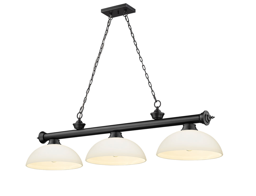Z-Lite Canada - 2306-3MB-DMO14 - Three Light Billiard - Cordon - Matte Black