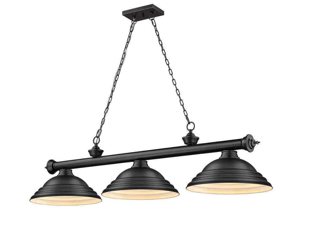 Z-Lite Canada - 2306-3MB-SMB - Three Light Billiard - Cordon - Matte Black