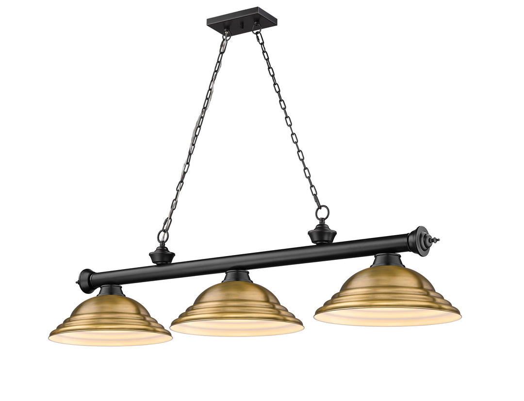 Z-Lite Canada - 2306-3MB-SRB - Three Light Billiard - Cordon - Matte Black