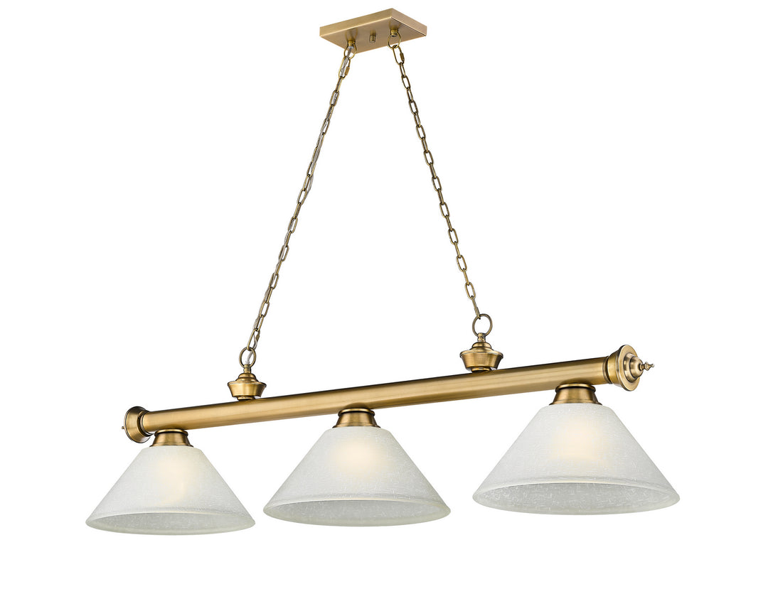 Z-Lite Canada - 2306-3RB-AWL14 - Three Light Billiard - Cordon - Rubbed Brass