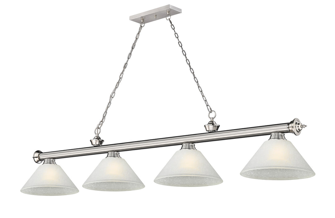 Z-Lite Canada - 2306-4BN-AWL14 - Four Light Billiard - Cordon - Brushed Nickel