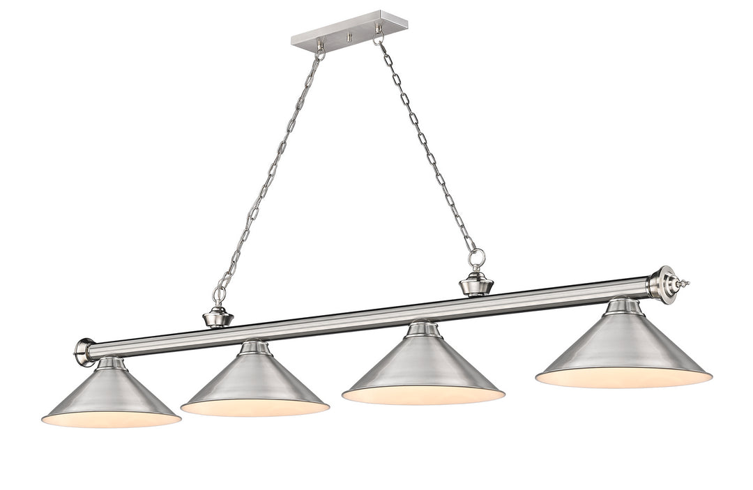Z-Lite Canada - 2306-4BN-BN15 - Four Light Billiard - Cordon - Brushed Nickel