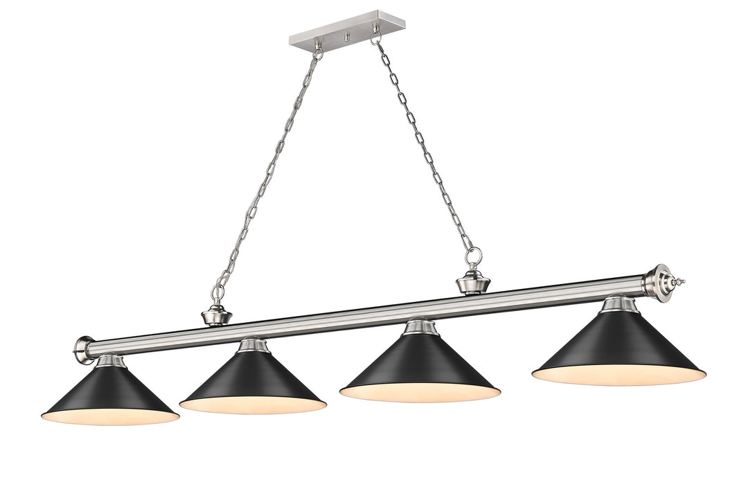 Z-Lite Canada - 2306-4BN-MB15 - Four Light Billiard - Cordon - Brushed Nickel