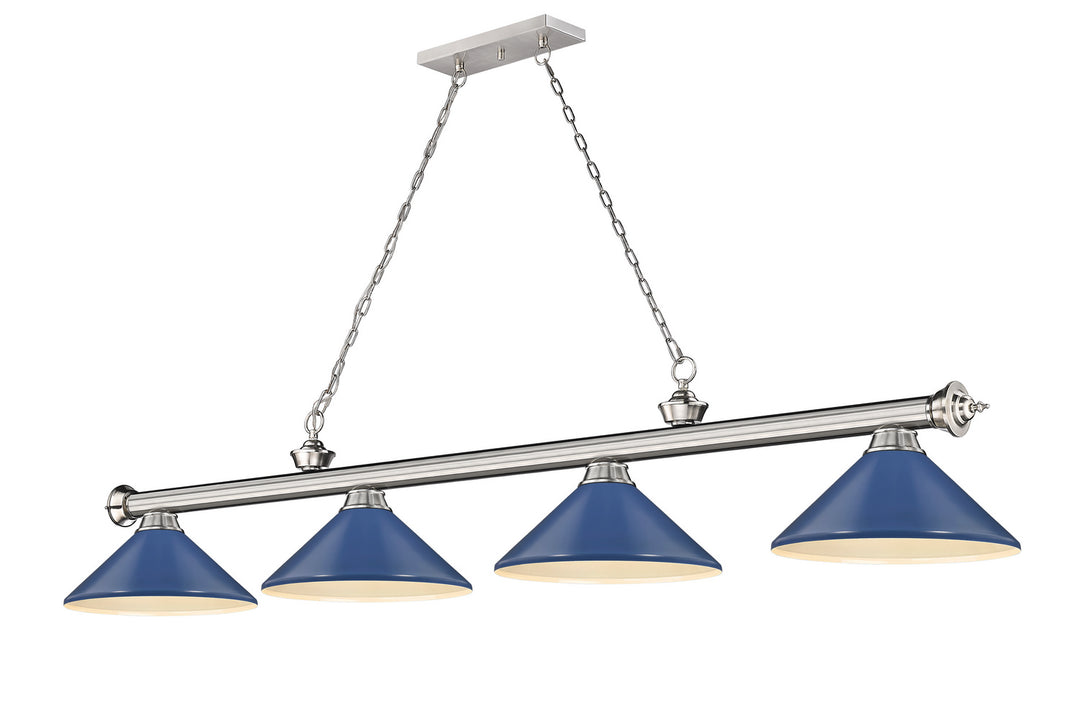 Z-Lite Canada - 2306-4BN-MNB - Four Light Billiard - Cordon - Brushed Nickel