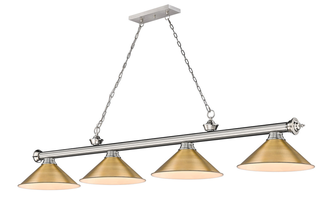 Z-Lite Canada - 2306-4BN-RB15 - Four Light Billiard - Cordon - Brushed Nickel