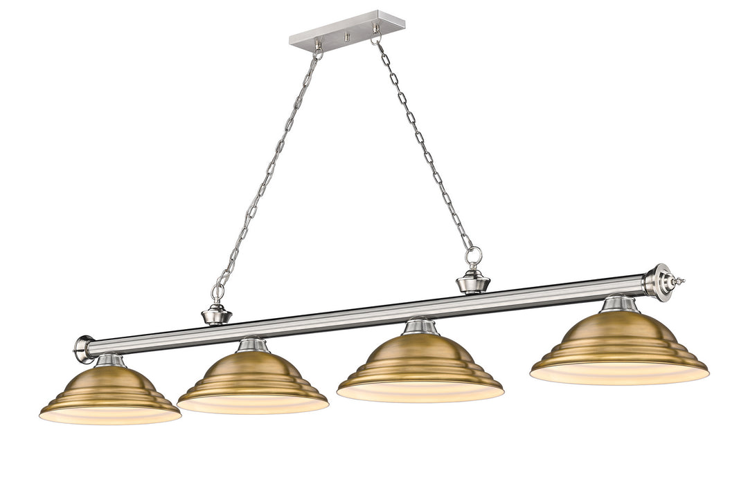 Z-Lite Canada - 2306-4BN-SRB - Four Light Billiard - Cordon - Brushed Nickel