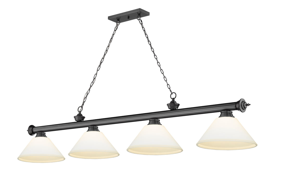 Z-Lite Canada - 2306-4BP-AMO14 - Four Light Billiard - Cordon - Bronze Plate