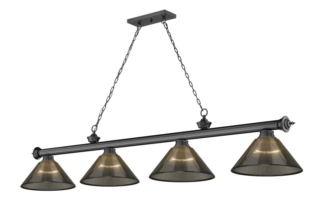 Z-Lite Canada - 2306-4BP-ARS - Four Light Billiard - Cordon - Bronze Plate