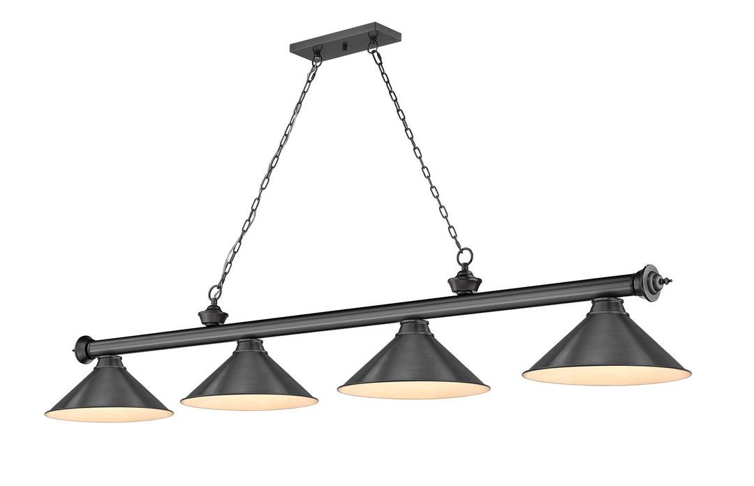 Z-Lite Canada - 2306-4BP-BP15 - Four Light Billiard - Cordon - Bronze Plate