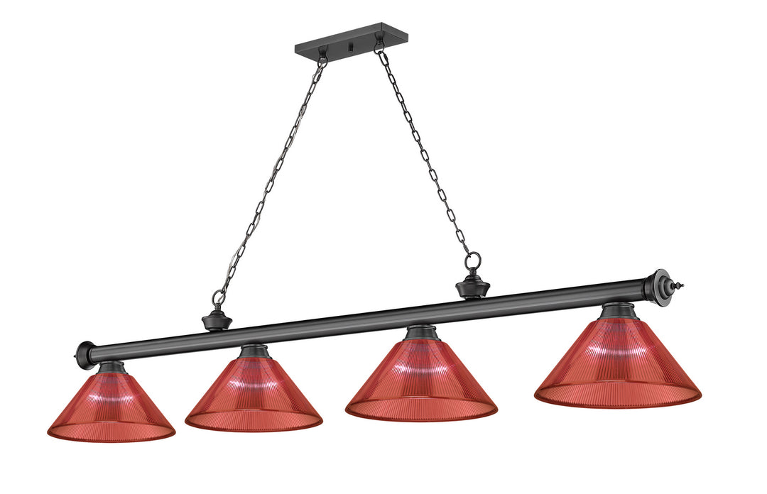 Z-Lite Canada - 2306-4BP-PRD - Four Light Billiard - Cordon - Bronze Plate