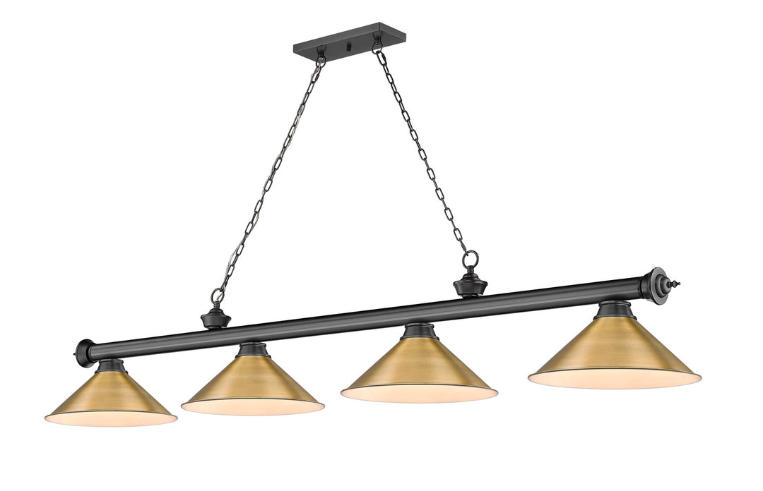 Z-Lite Canada - 2306-4BP-RB15 - Four Light Billiard - Cordon - Bronze Plate
