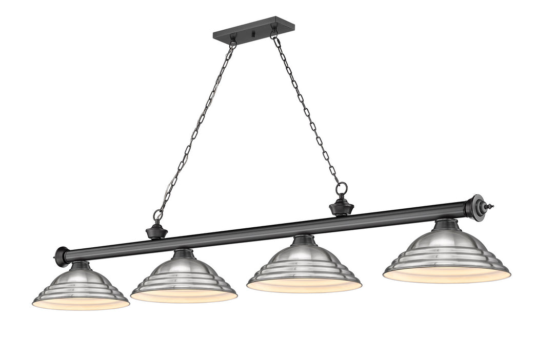 Z-Lite Canada - 2306-4BP-SBN - Four Light Billiard - Cordon - Bronze Plate