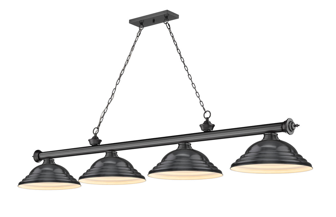 Z-Lite Canada - 2306-4BP-SBP - Four Light Billiard - Cordon - Bronze Plate