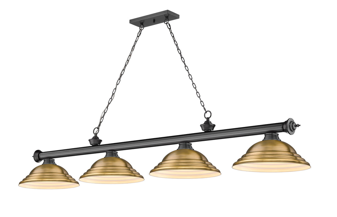 Z-Lite Canada - 2306-4BP-SRB - Four Light Billiard - Cordon - Bronze Plate