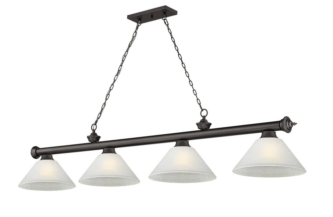 Z-Lite Canada - 2306-4BRZ-AWL14 - Four Light Billiard - Cordon - Bronze