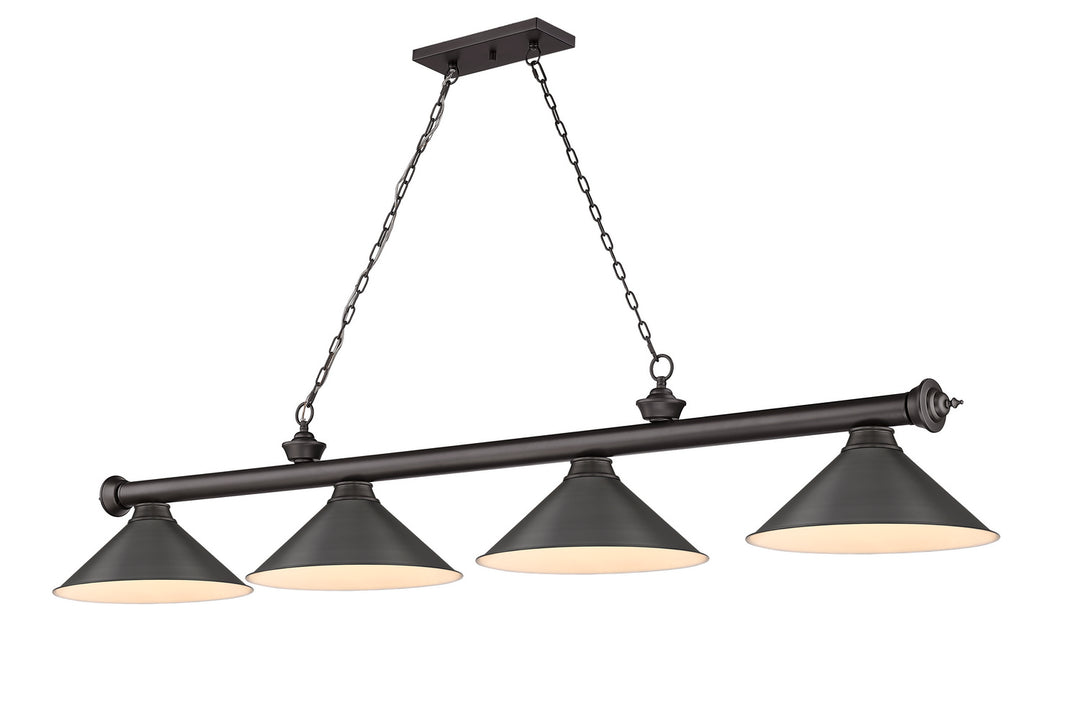 Z-Lite Canada - 2306-4BRZ-BRZ15 - Four Light Billiard - Cordon - Bronze