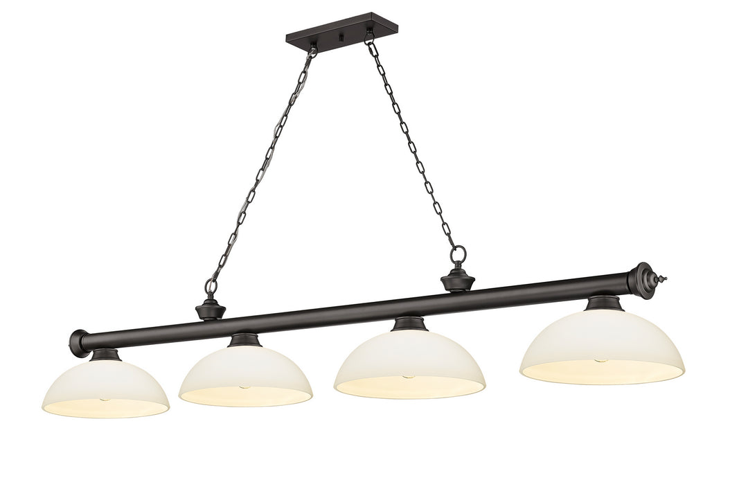 Z-Lite Canada - 2306-4BRZ-DMO14 - Four Light Billiard - Cordon - Bronze