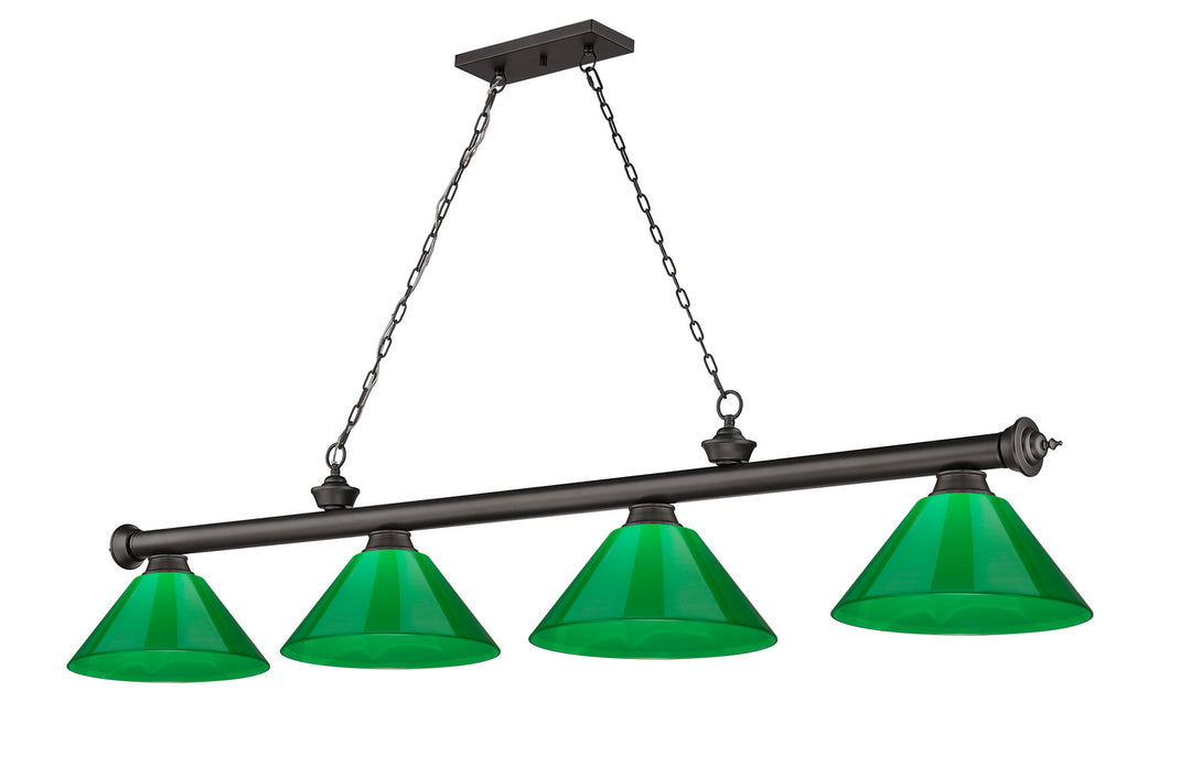 Z-Lite Canada - 2306-4BRZ-PGR - Four Light Billiard - Cordon - Bronze