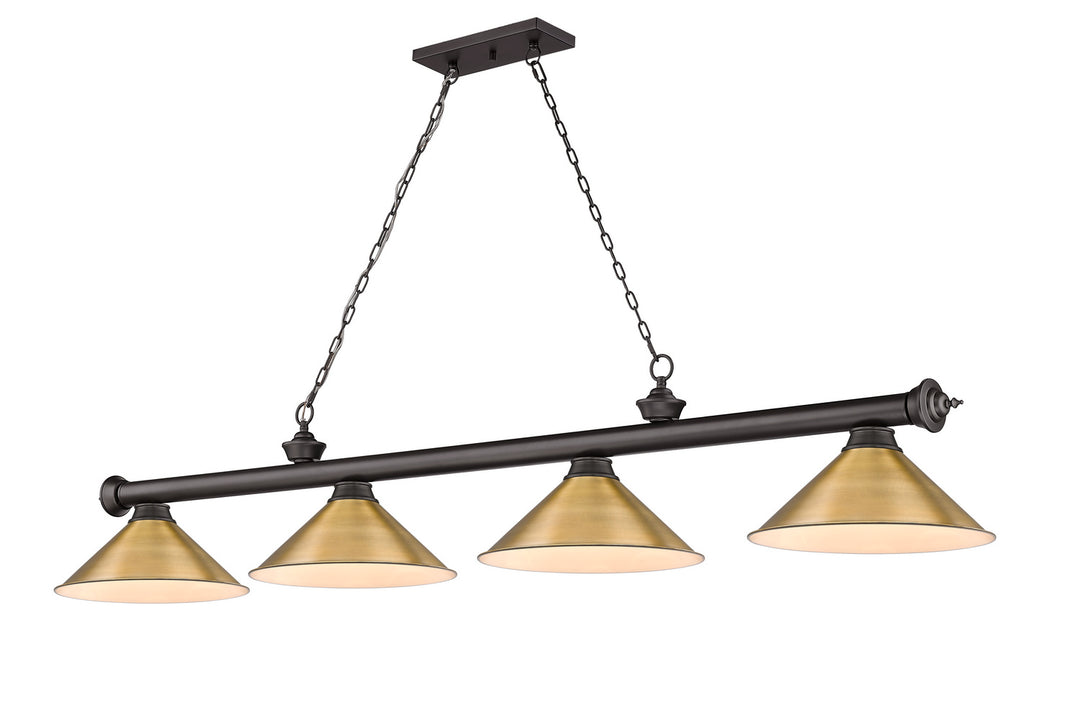 Z-Lite Canada - 2306-4BRZ-RB15 - Four Light Billiard - Cordon - Bronze