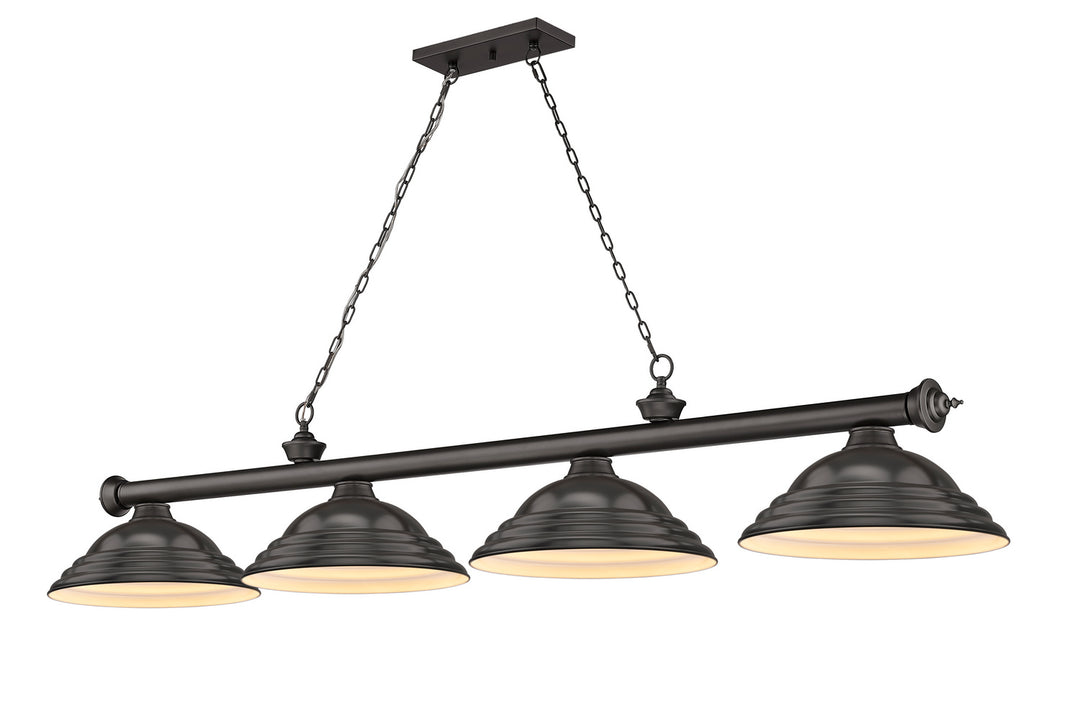 Z-Lite Canada - 2306-4BRZ-SBRZ - Four Light Billiard - Cordon - Bronze