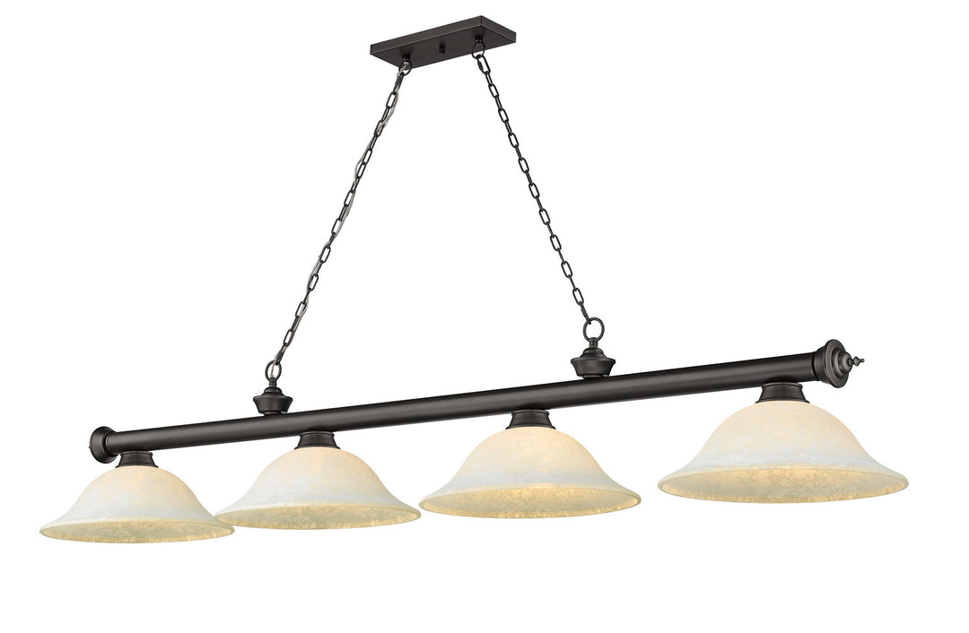 Z-Lite Canada - 2306-4BRZ-WM16 - Four Light Billiard - Cordon - Bronze