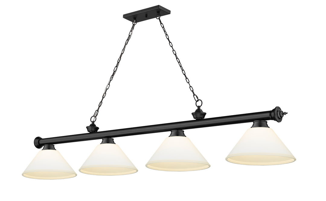 Z-Lite Canada - 2306-4MB-AMO14 - Four Light Billiard - Cordon - Matte Black