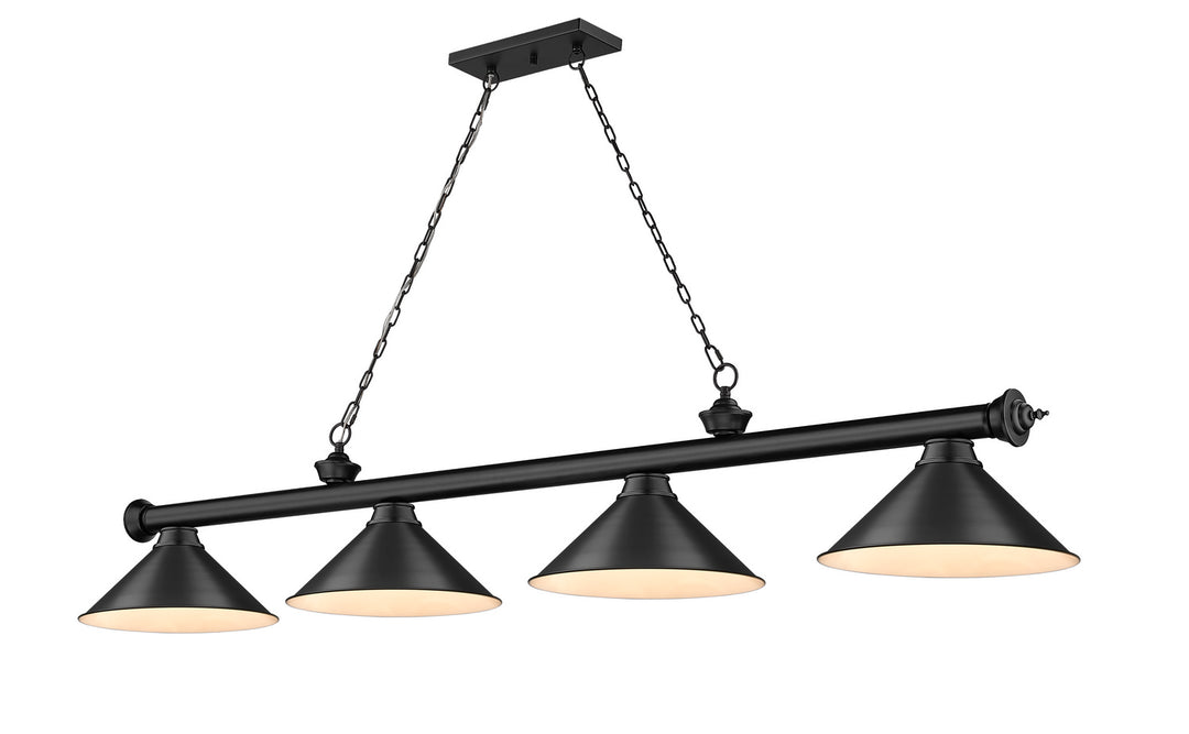 Z-Lite Canada - 2306-4MB-MB15 - Four Light Billiard - Cordon - Matte Black