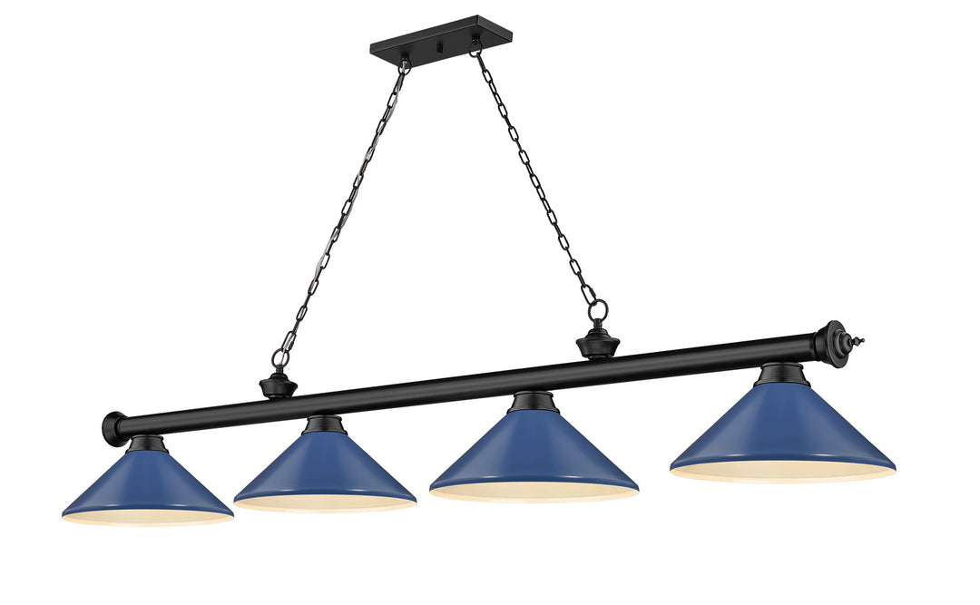 Z-Lite Canada - 2306-4MB-MNB - Four Light Billiard - Cordon - Matte Black