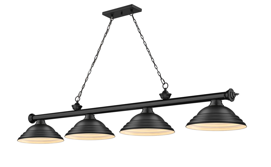 Z-Lite Canada - 2306-4MB-SMB - Four Light Billiard - Cordon - Matte Black