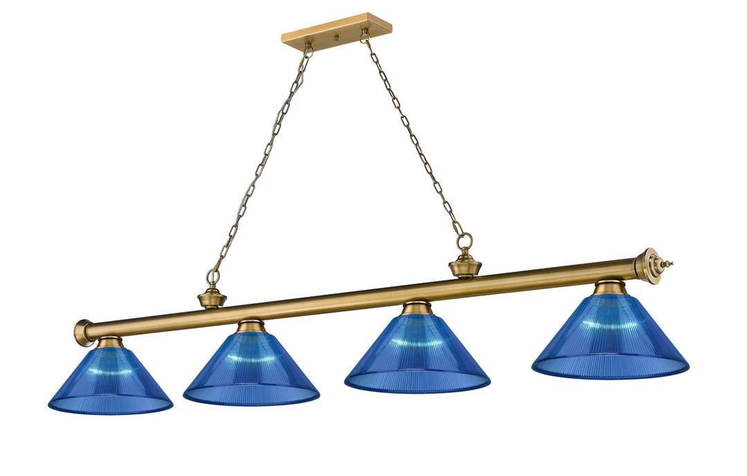 Z-Lite Canada - 2306-4RB-ARDB - Four Light Billiard - Cordon - Rubbed Brass