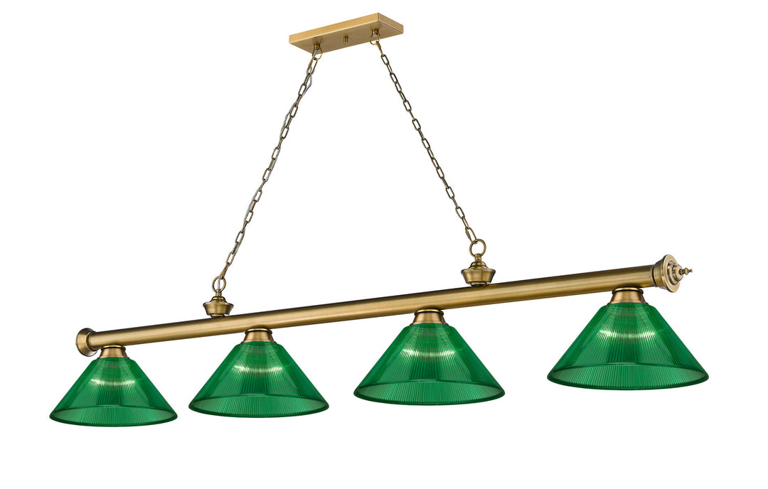 Z-Lite Canada - 2306-4RB-ARG - Four Light Billiard - Cordon - Rubbed Brass
