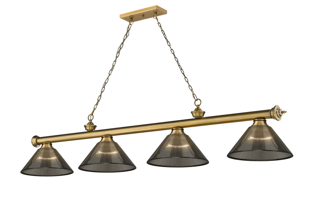 Z-Lite Canada - 2306-4RB-ARS - Four Light Billiard - Cordon - Rubbed Brass