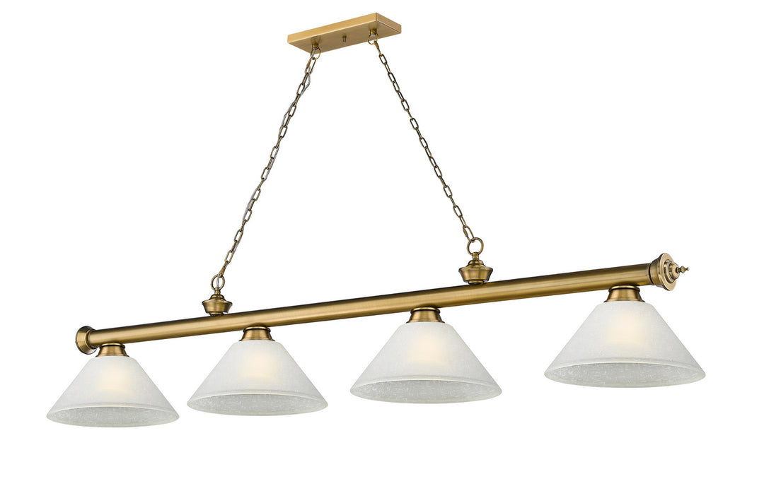 Z-Lite Canada - 2306-4RB-AWL14 - Four Light Billiard - Cordon - Rubbed Brass