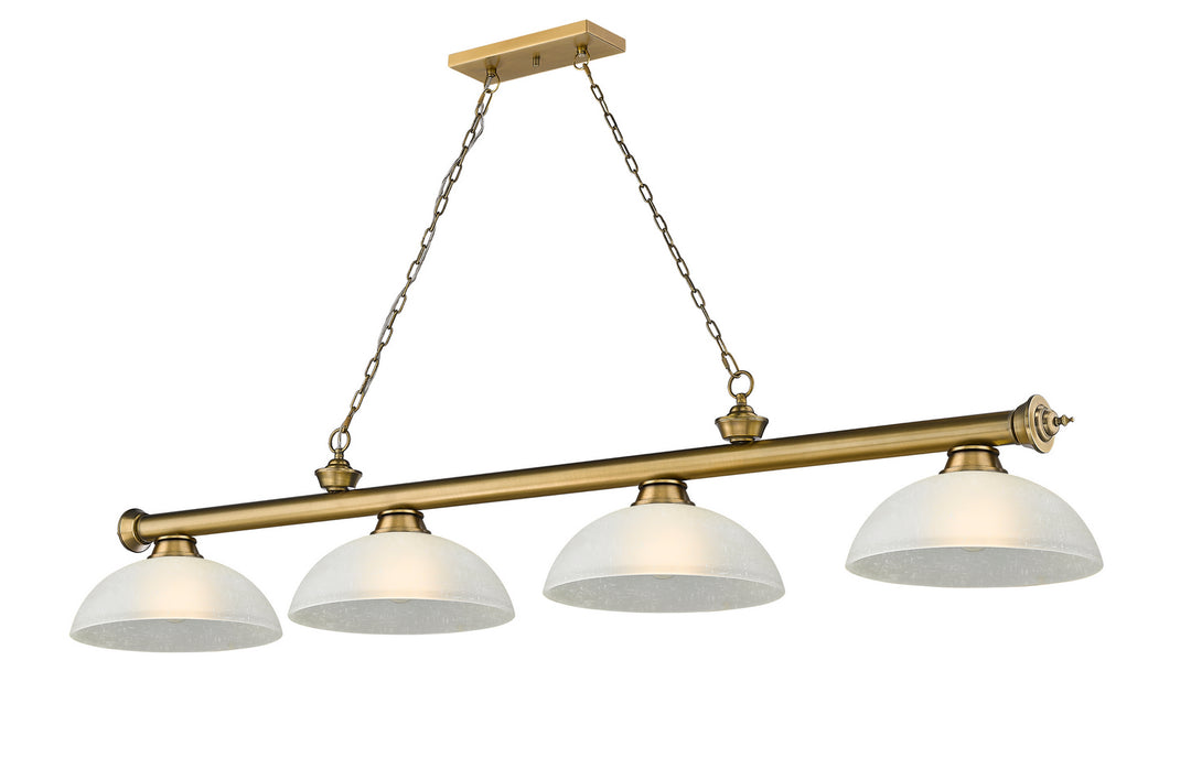 Z-Lite Canada - 2306-4RB-DWL14 - Four Light Billiard - Cordon - Rubbed Brass