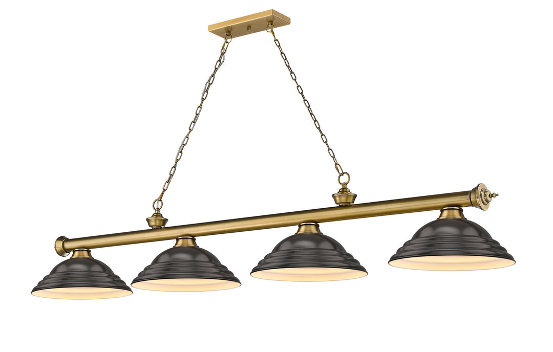 Z-Lite Canada - 2306-4RB-SBRZ - Four Light Billiard - Cordon - Rubbed Brass