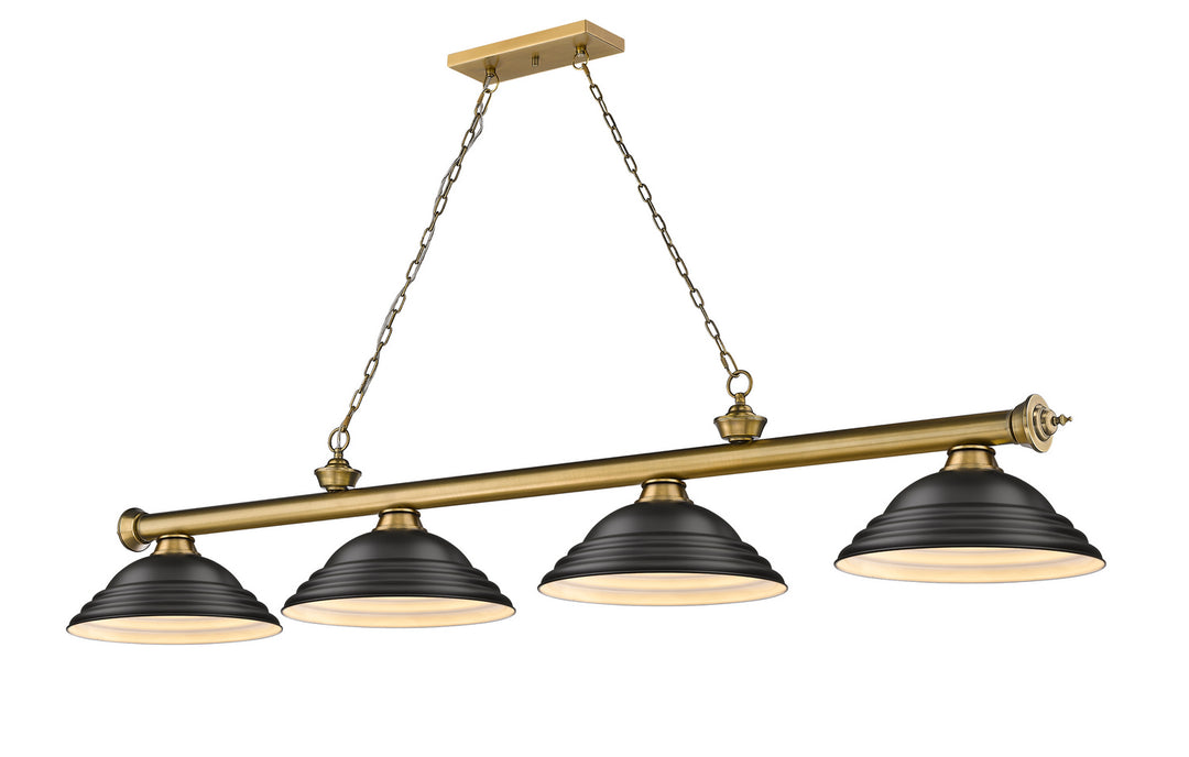 Z-Lite Canada - 2306-4RB-SMB - Four Light Billiard - Cordon - Rubbed Brass