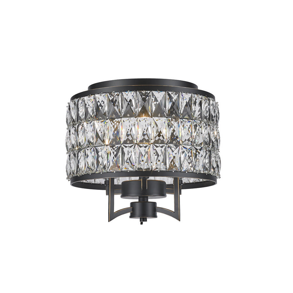 Cages Three Light Close to Ceiling in Chrome - available from The Lighting Shoppe, trusted by Canadian homeowners