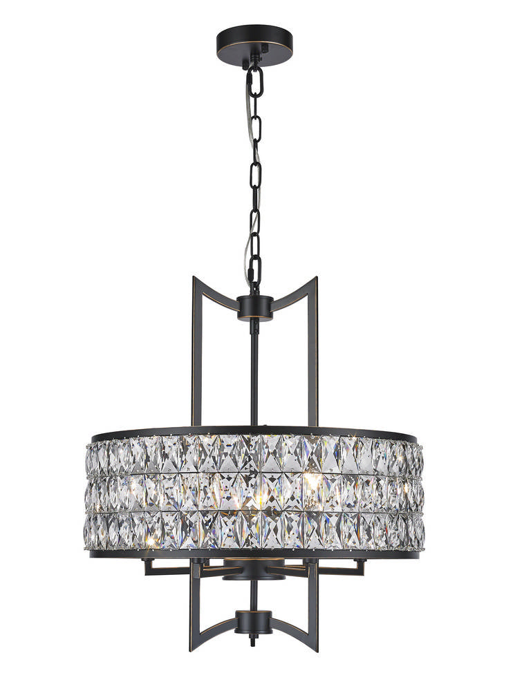 Cages Six Light Chandelier in Chrome - available from The Lighting Shoppe, trusted by Canadian homeowners
