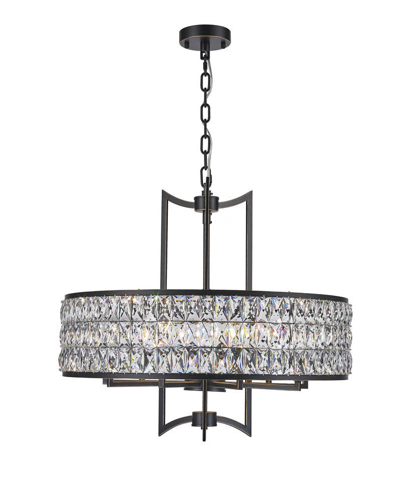 Cages Nine Light Chandelier in Chrome - available from The Lighting Shoppe, trusted by Canadian homeowners