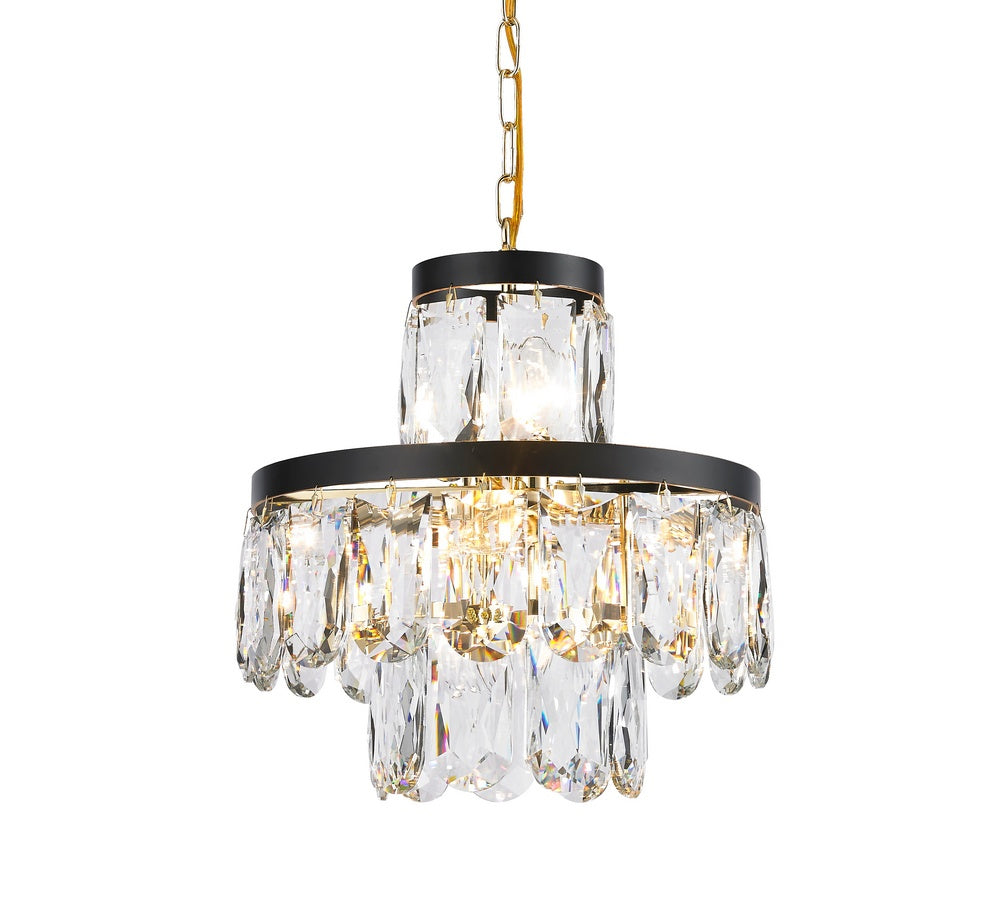 Havana Eight Light Chandelier in Gold/Black - available from The Lighting Shoppe, trusted by Canadian homeowners