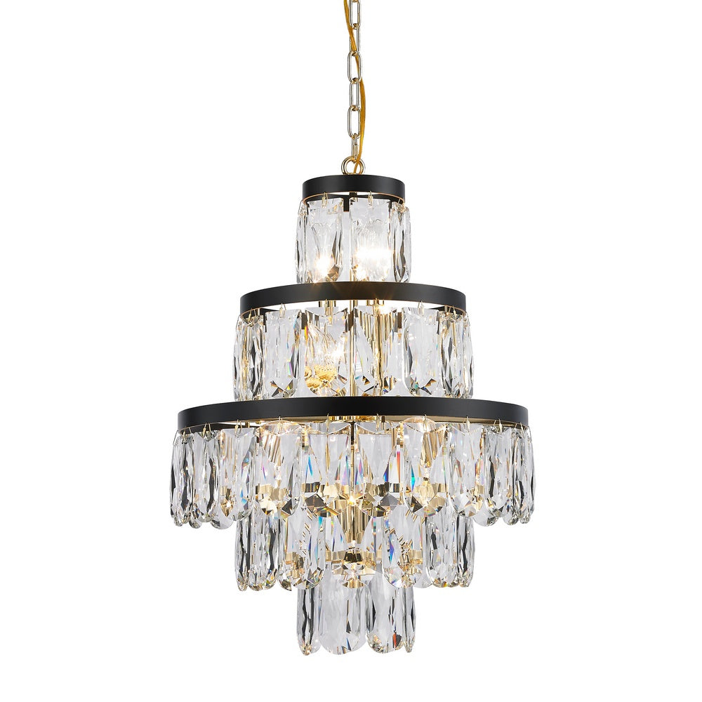 Havana 11 Light Chandelier in Gold/Black - available from The Lighting Shoppe, trusted by Canadian homeowners